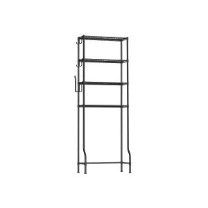4-Tier Metal Over-the-Toilet Storage Shelf