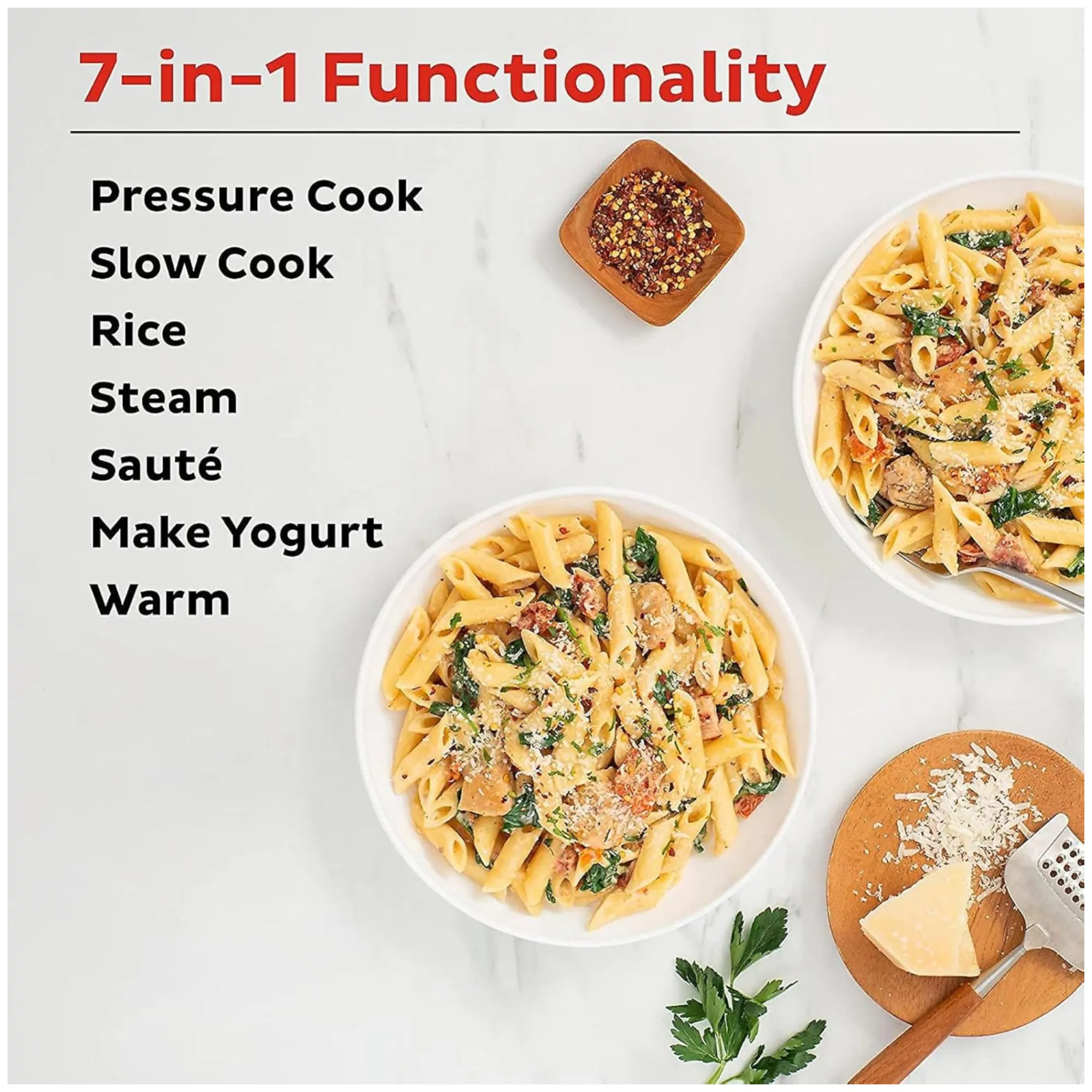 900W 5L Electric Pressure Cooker With Multi-Function Cooking Options
