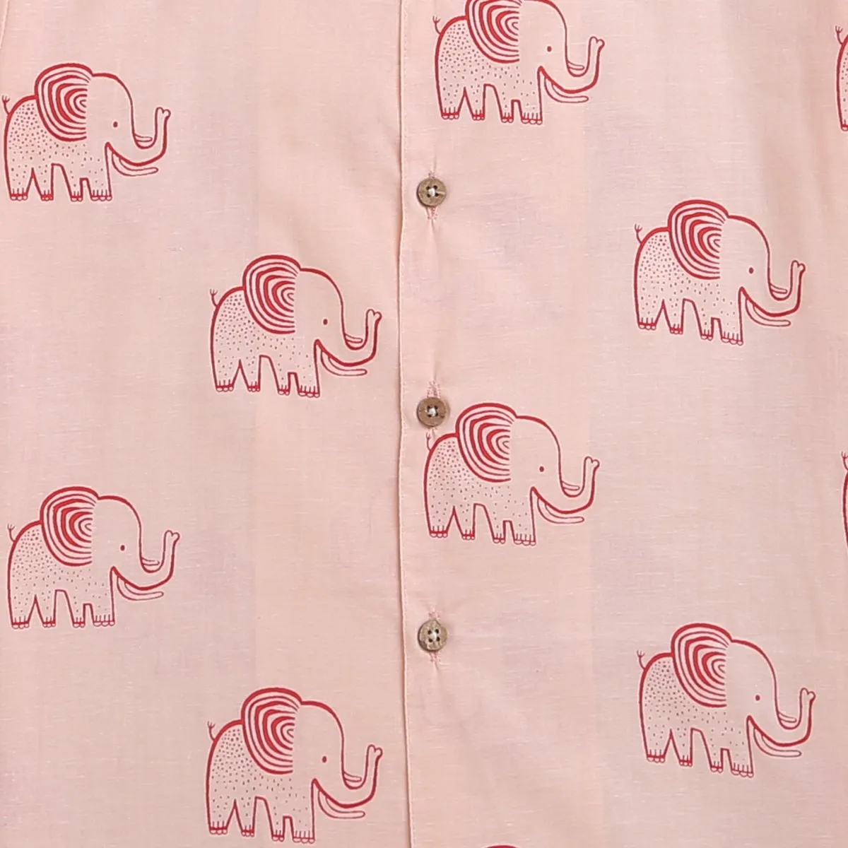 A Stomping Elephant- Boys Cotton Shirt