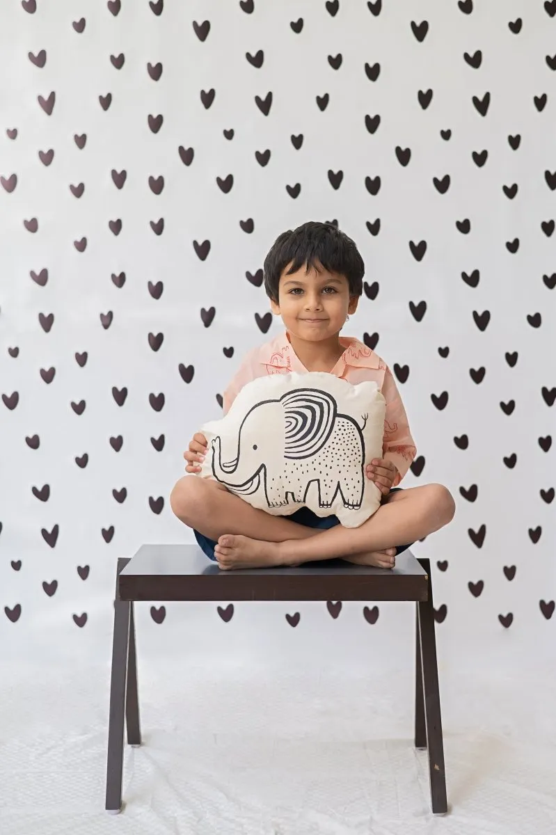 A Stomping Elephant- Boys Cotton Shirt