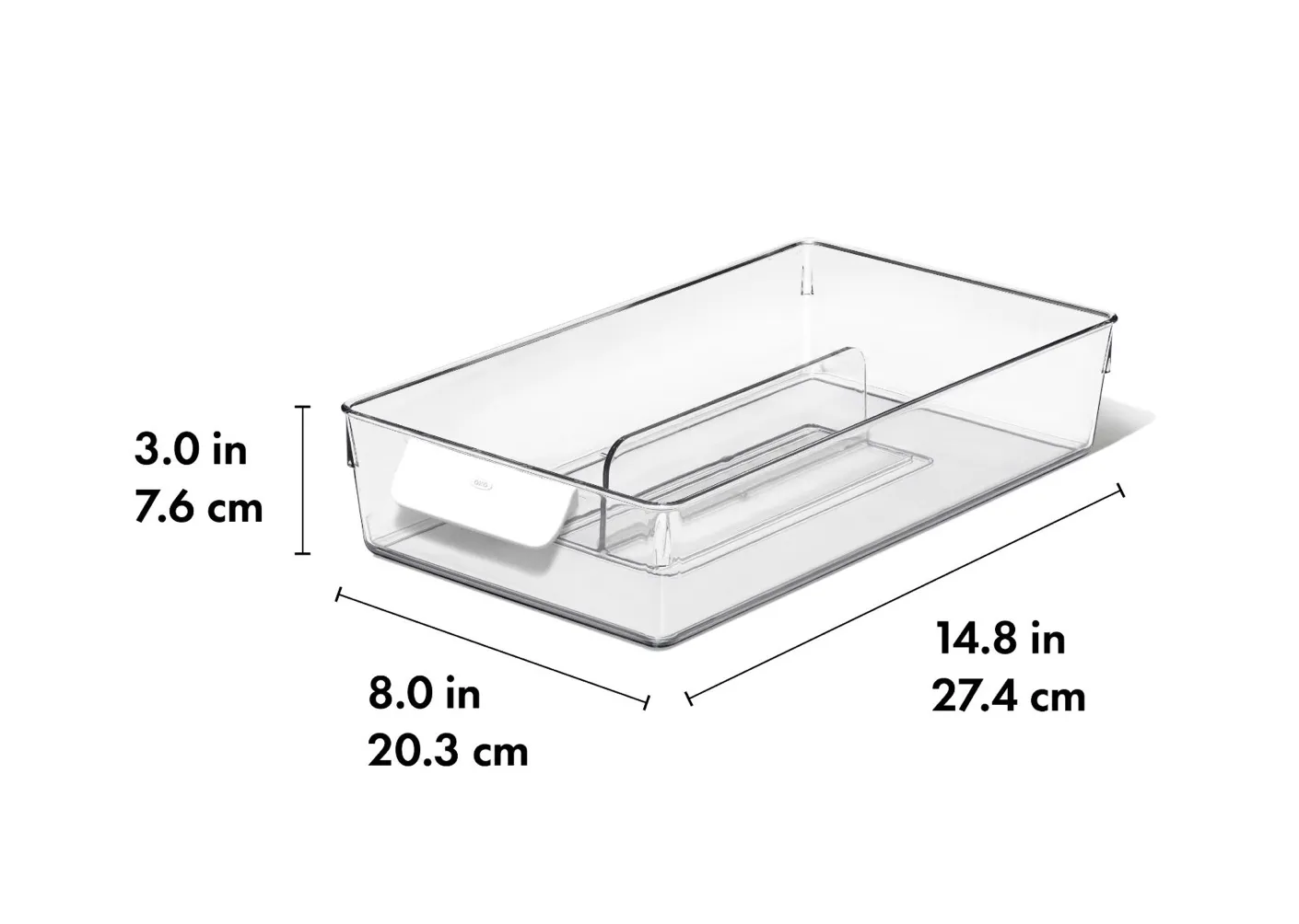 Adjustable Refrigerator Storage Bin