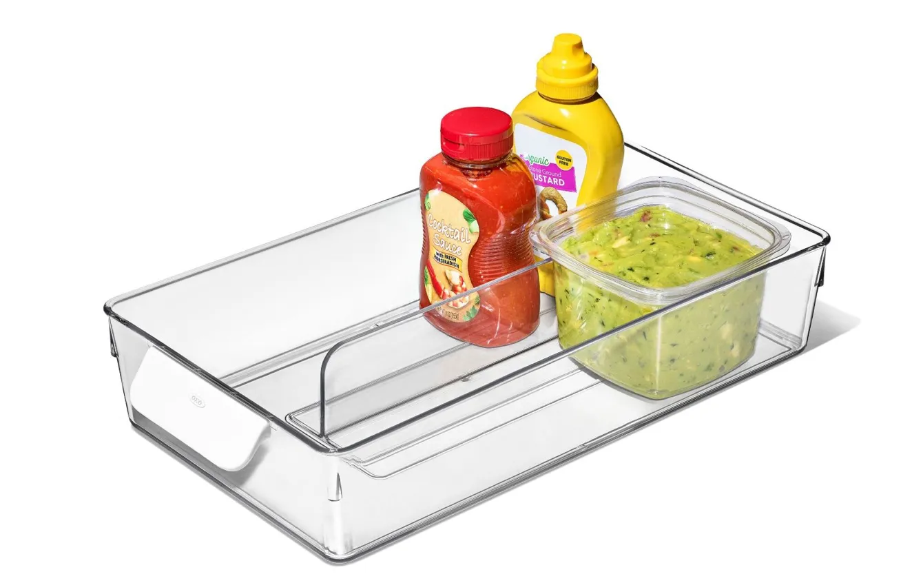 Adjustable Refrigerator Storage Bin