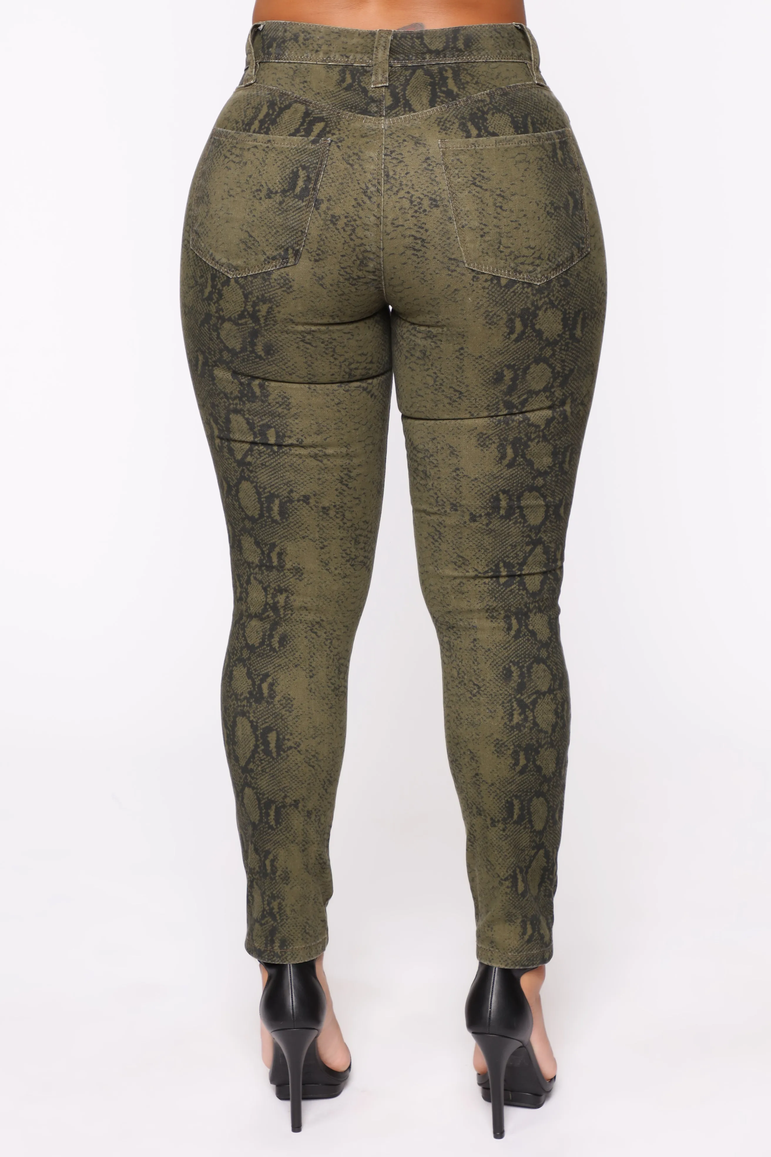Always On The Move Skinny Pants - Olive/combo