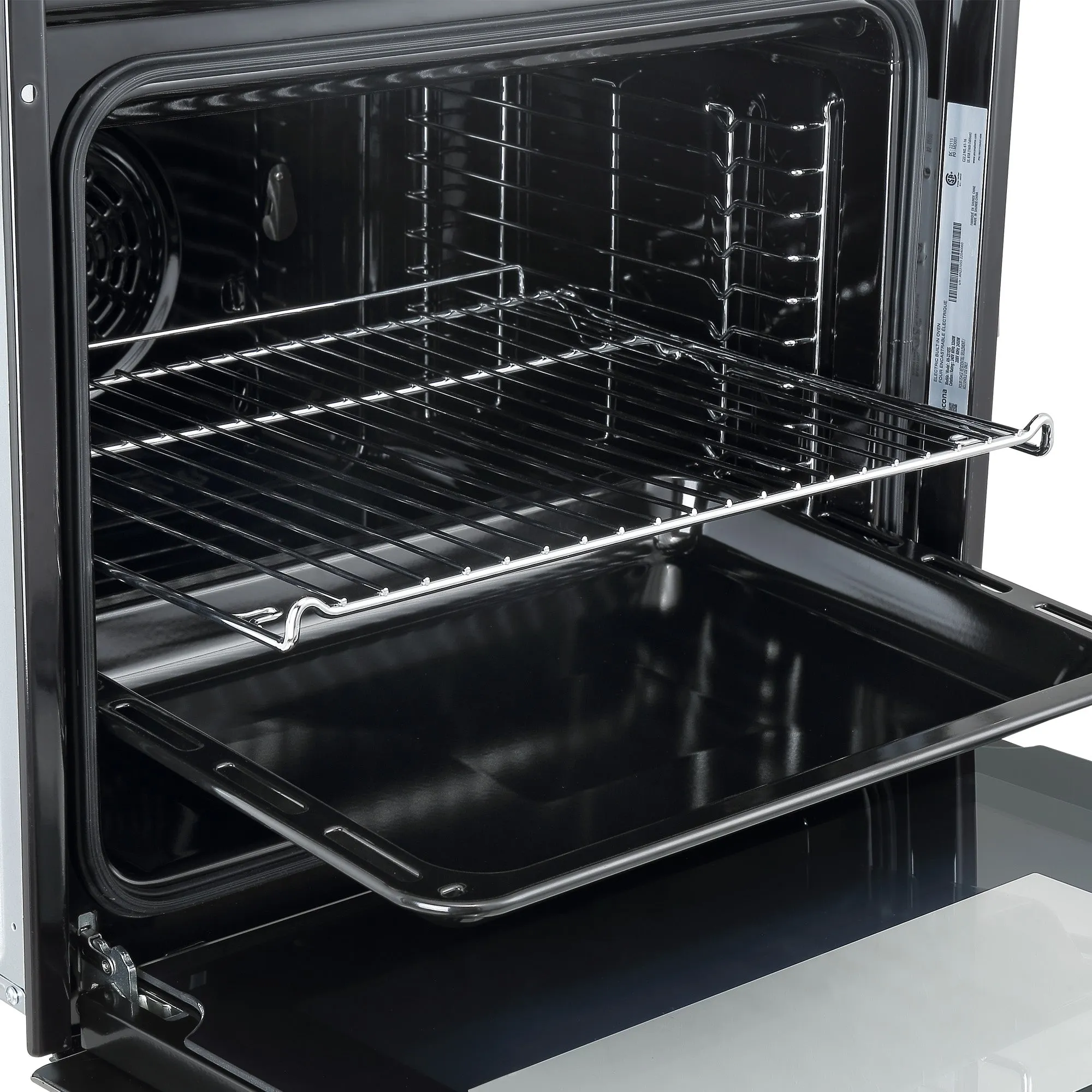 Ancona 2-piece 24" Oven Set with Built-in Convection Oven with Rotisserie Kit and Built-in Speed Combination Microwave Oven with Auto Menus