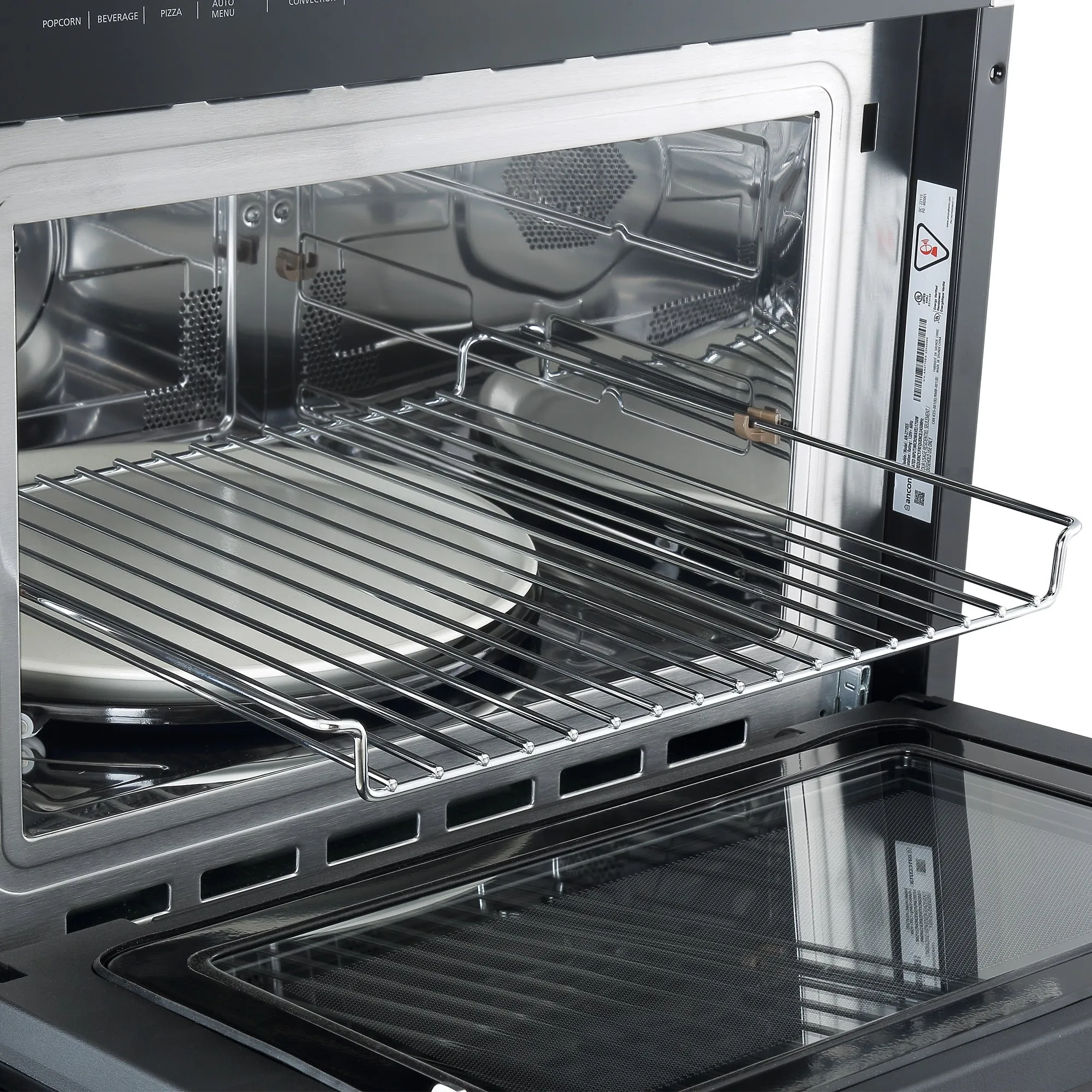 Ancona 2-piece 24" Oven Set with Built-in Convection Oven with Rotisserie Kit and Built-in Speed Combination Microwave Oven with Auto Menus