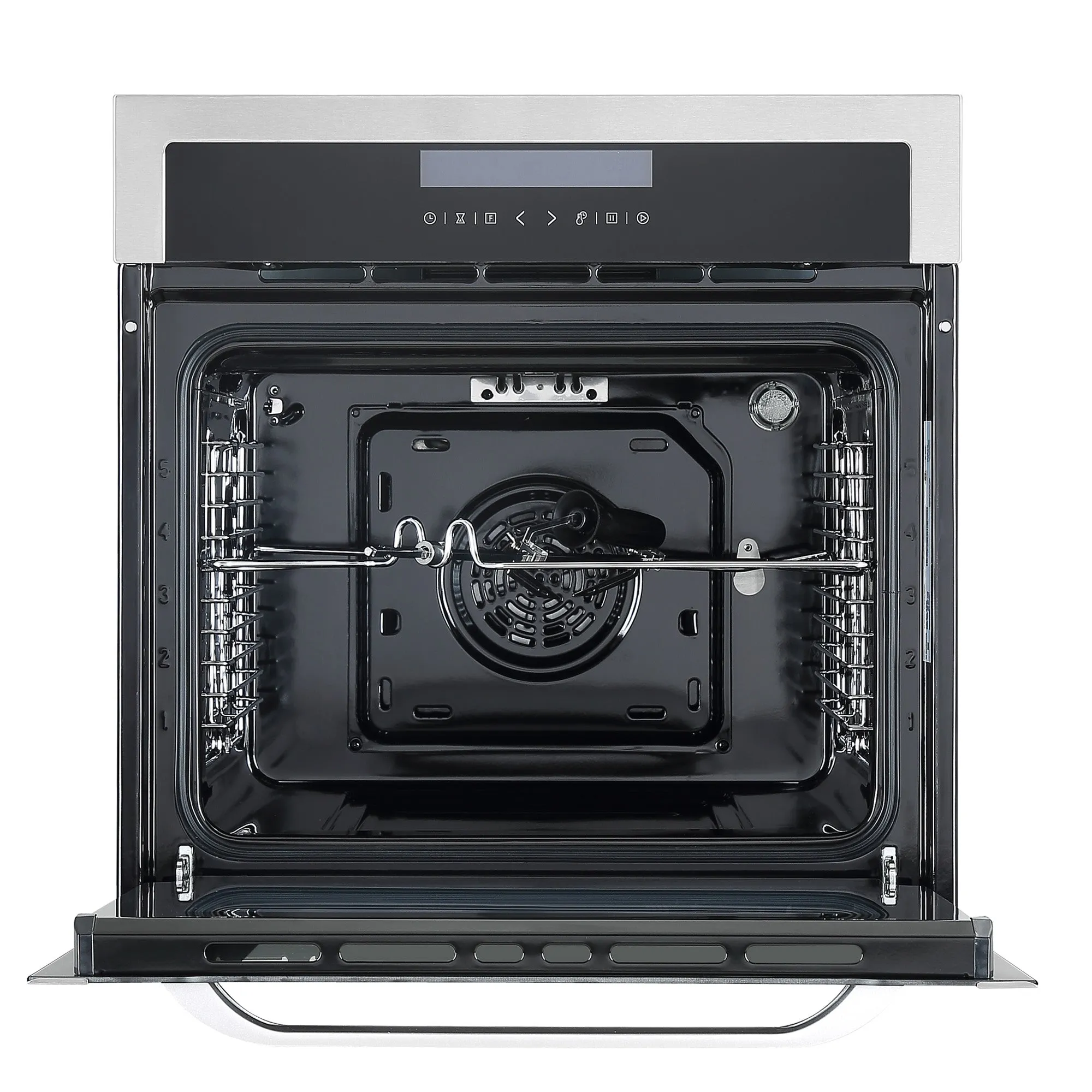 Ancona 2-piece 24" Oven Set with Built-in Convection Oven with Rotisserie Kit and Built-in Speed Combination Microwave Oven with Auto Menus