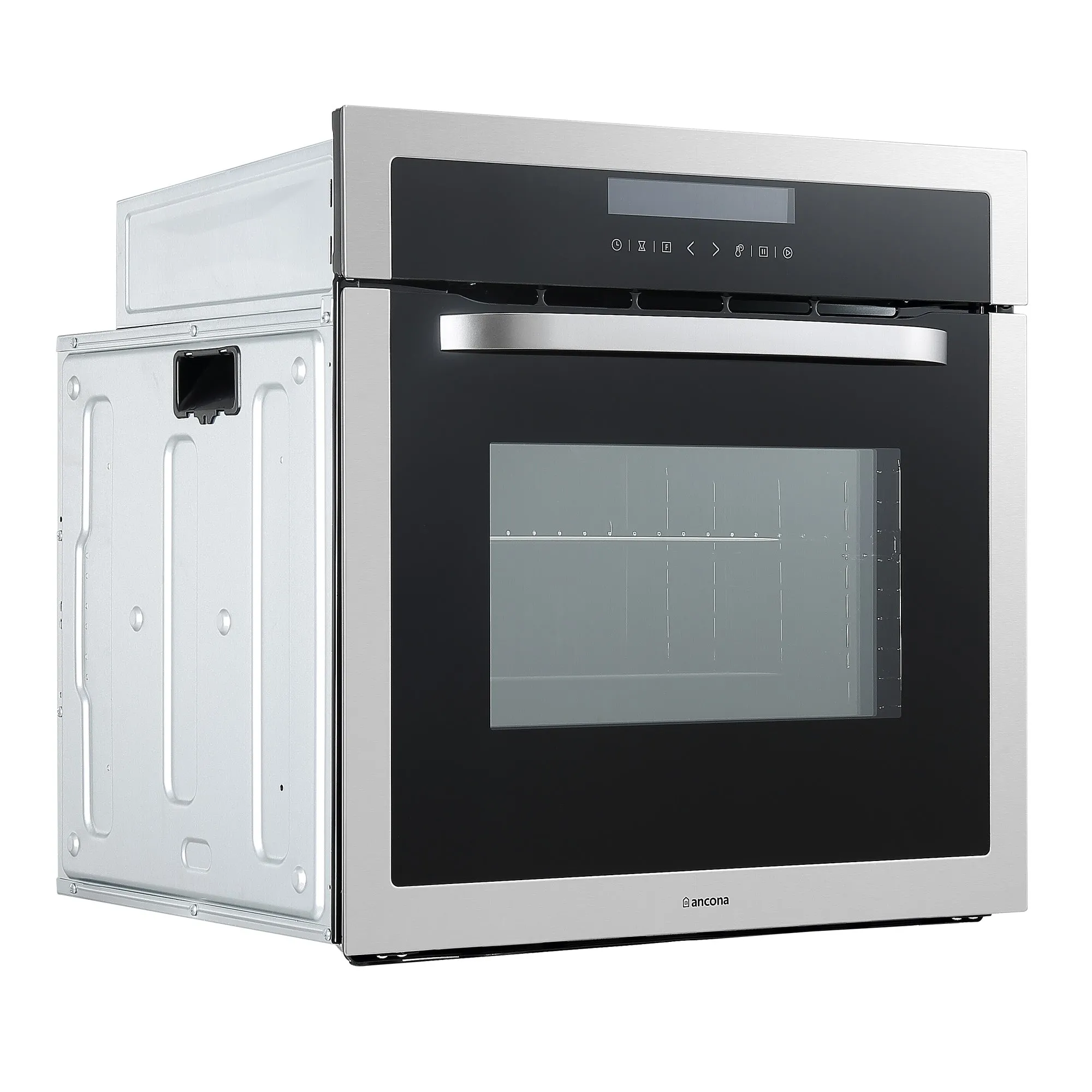 Ancona 2-piece 24" Oven Set with Built-in Convection Oven with Rotisserie Kit and Built-in Speed Combination Microwave Oven with Auto Menus