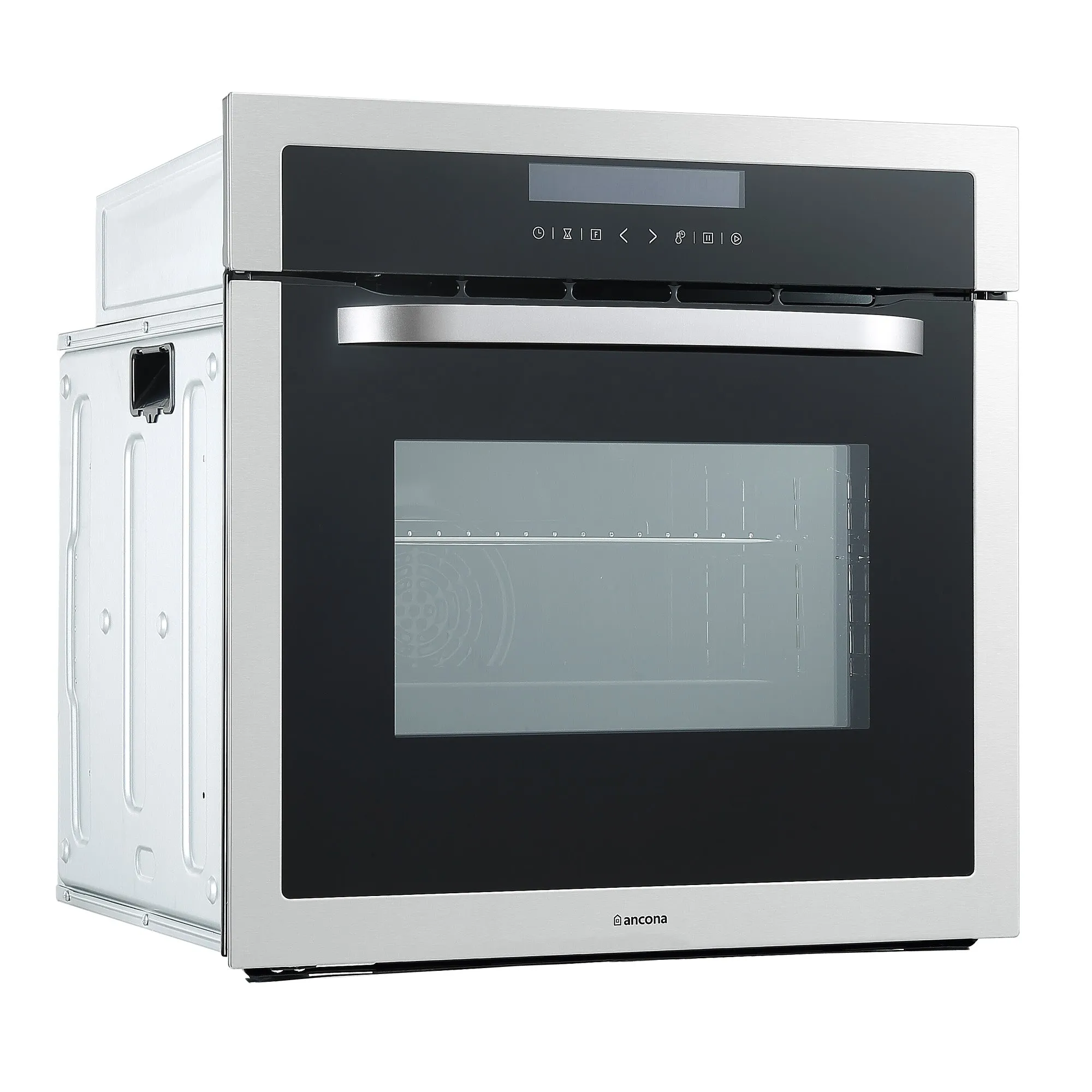 Ancona 2-piece 24" Oven Set with Built-in Convection Oven with Rotisserie Kit and Built-in Speed Combination Microwave Oven with Auto Menus