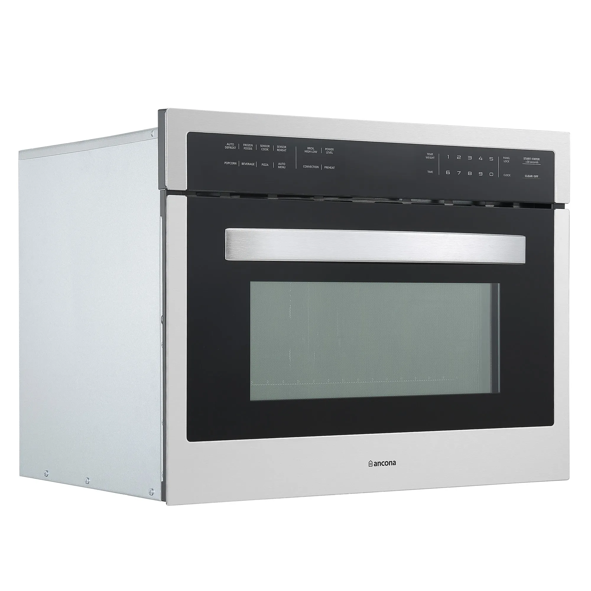 Ancona 2-piece 24" Oven Set with Built-in Convection Oven with Rotisserie Kit and Built-in Speed Combination Microwave Oven with Auto Menus