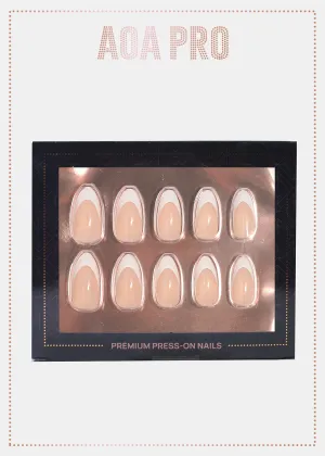 AOA Pro Press-On Nails: French Long