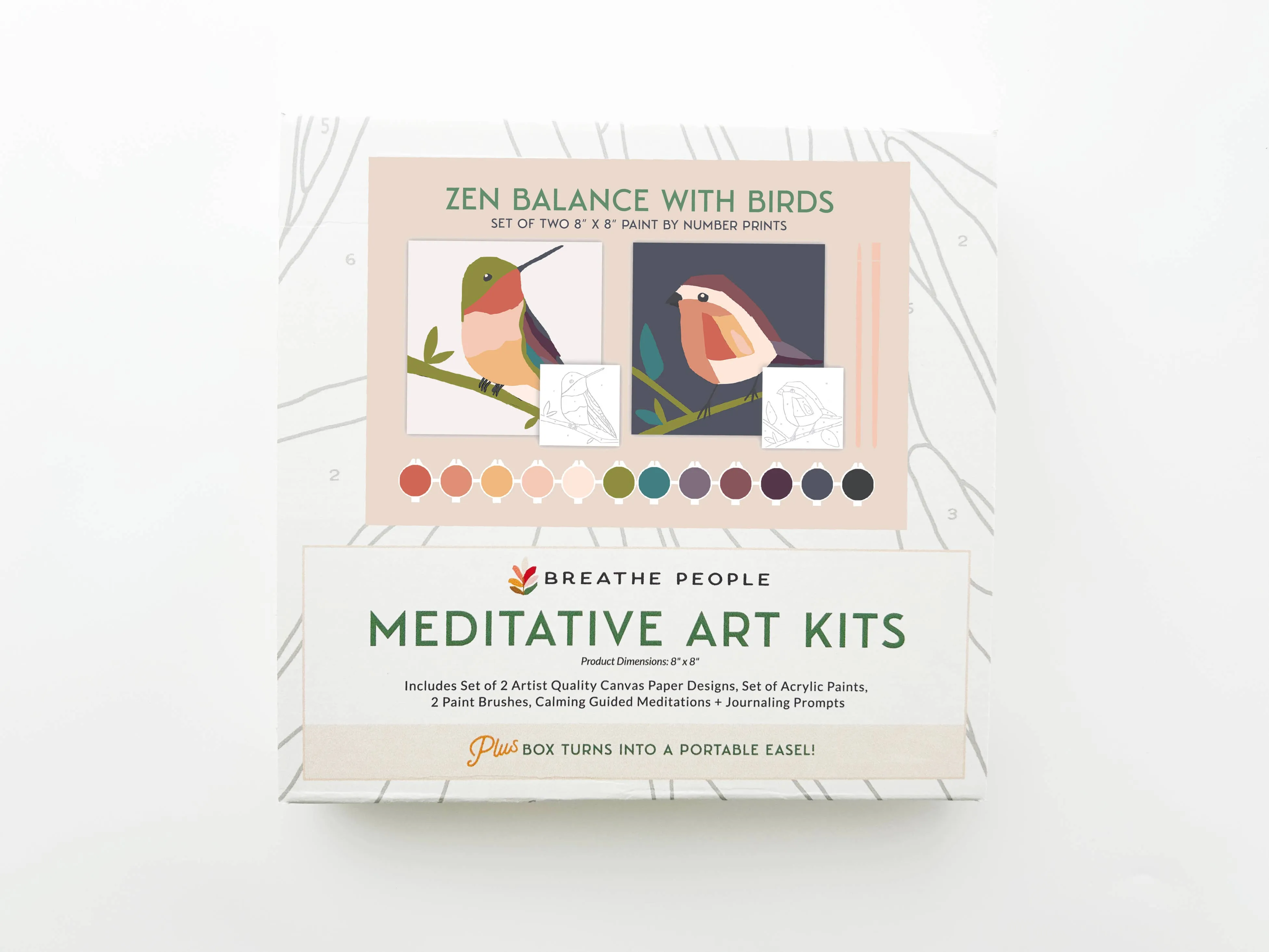 Birds Meditative Art Paint by Number Kit