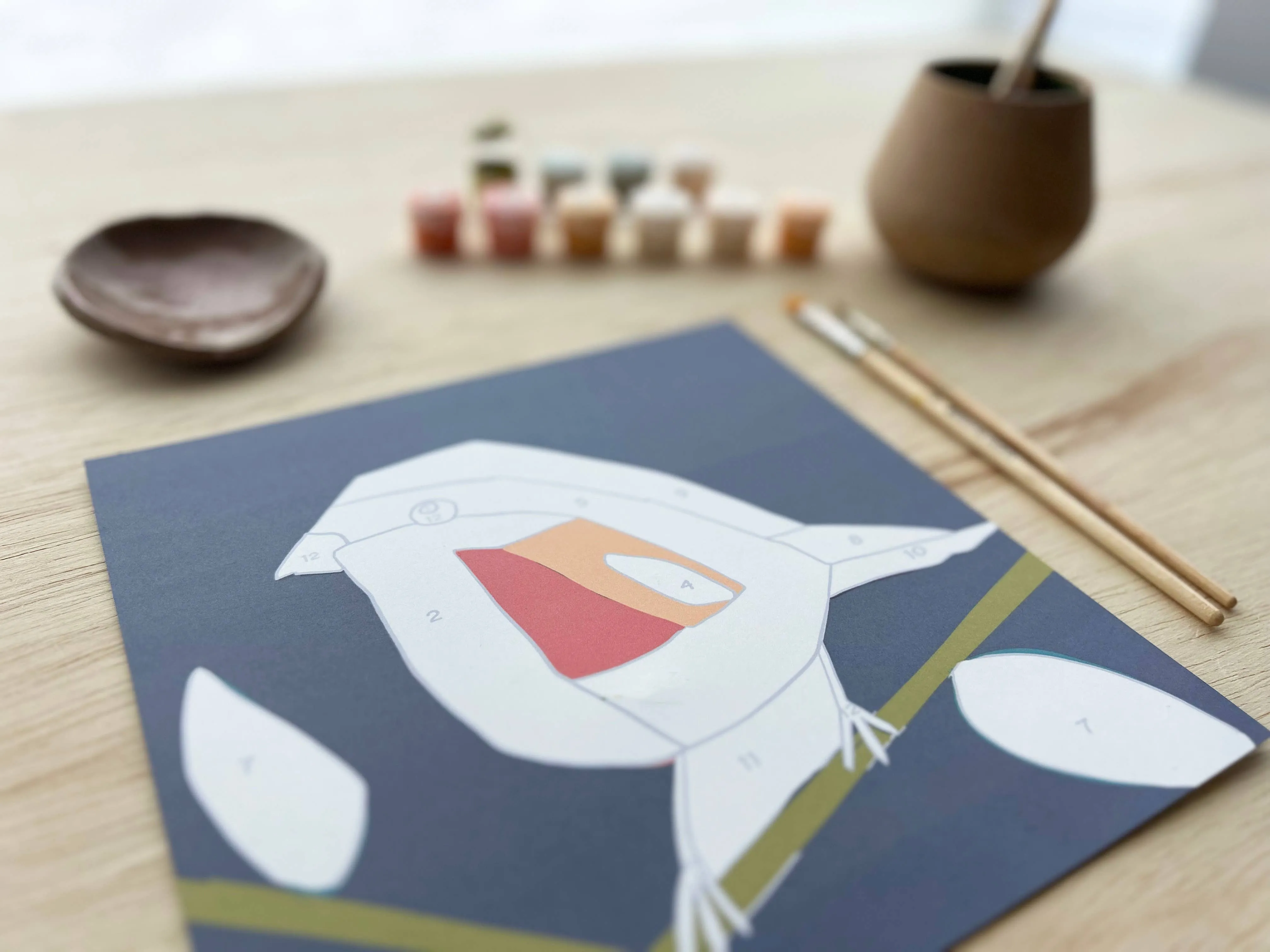 Birds Meditative Art Paint by Number Kit