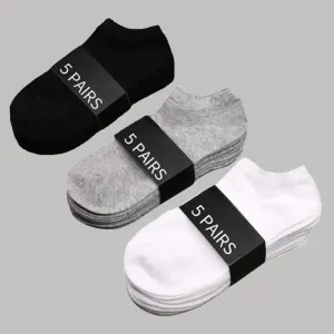 Breathable Low Cut Unisex Socks: Stylish Pack for All-Day Comfort