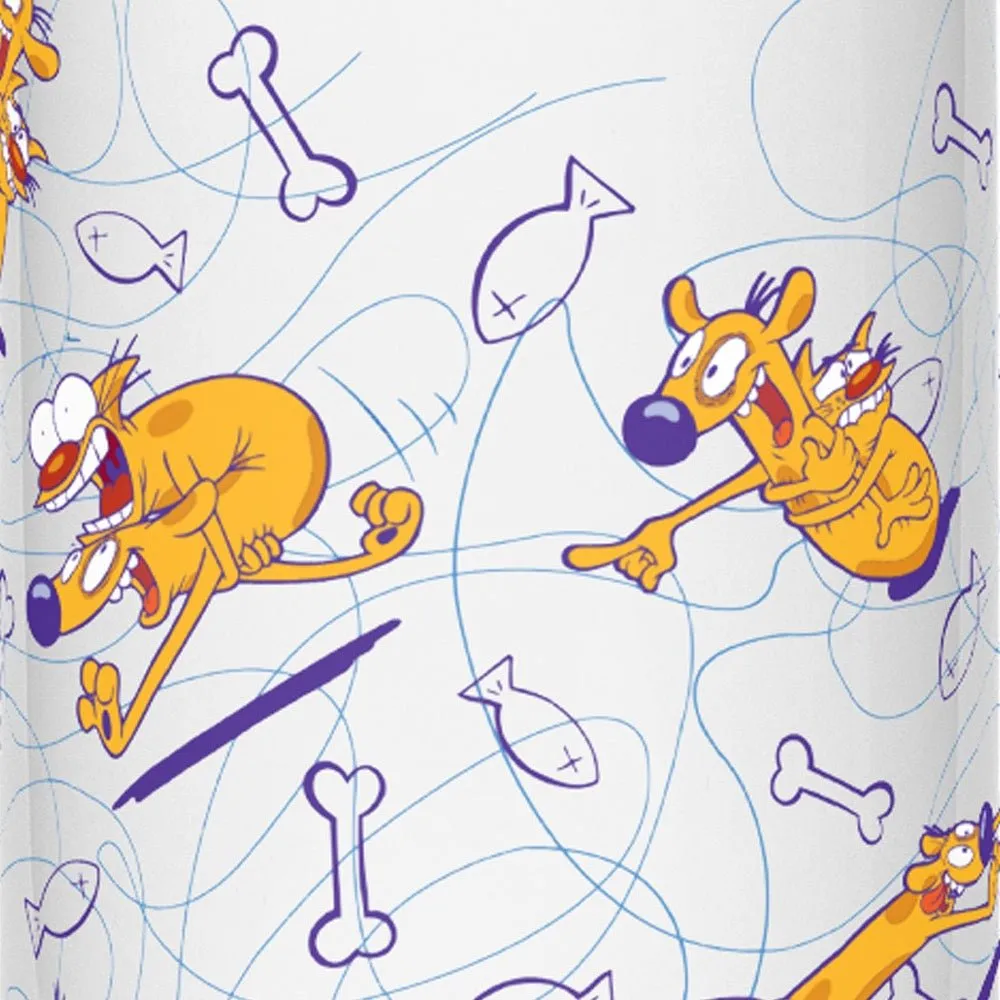 CatDog Pattern 17oz Stainless Steel Water Bottle