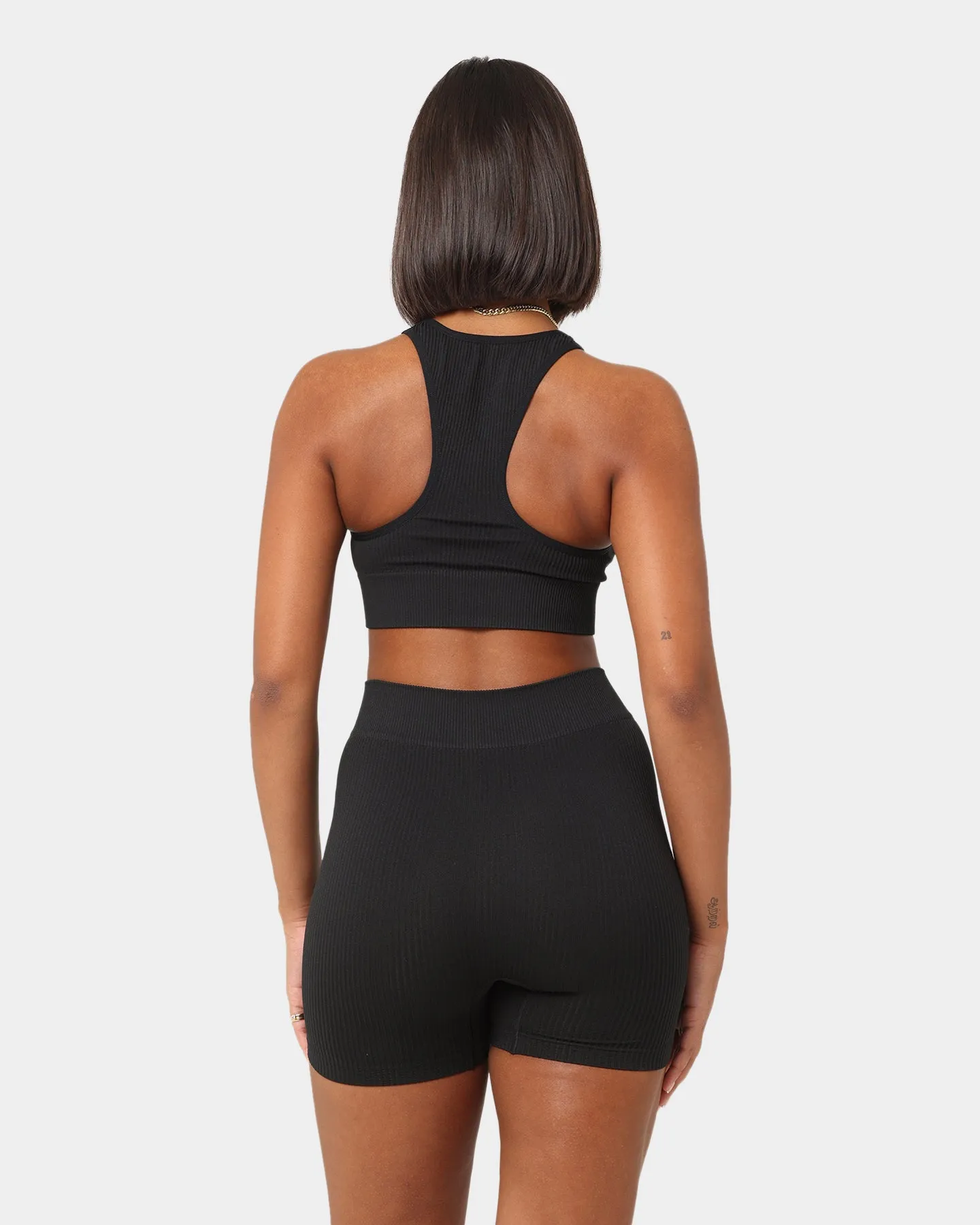 Champion Women's LFS Seamless Racer Crop Black