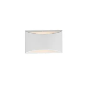 Dar HOV072 | Hove Wall Bracket | Compact White Plaster Finish