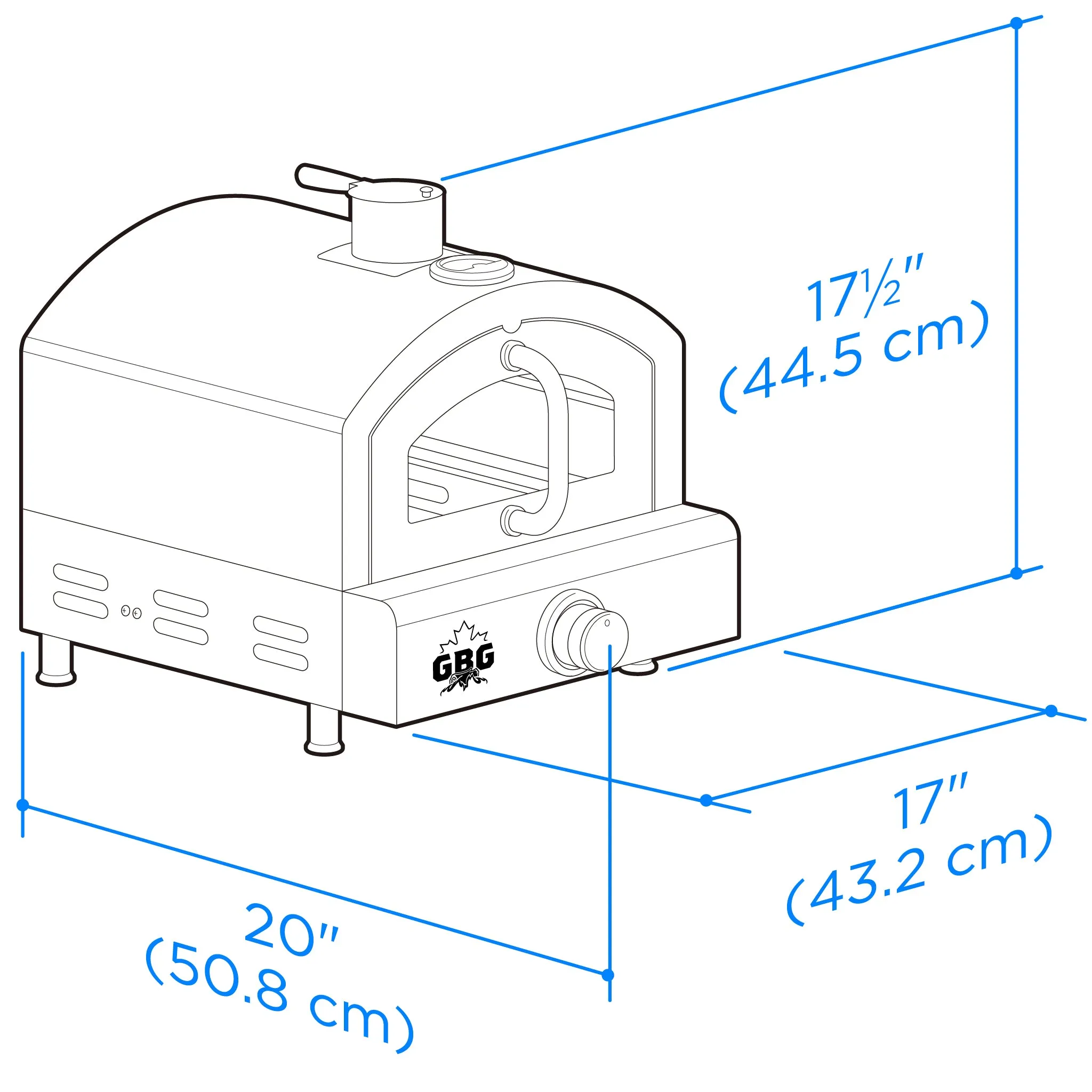 Deluxe Portable Propane Outdoor Pizza Oven