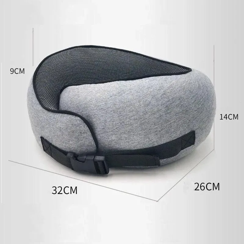 Ergonomic Travel Neck Pillow: Premium Memory Foam for Ultimate Comfort and Support