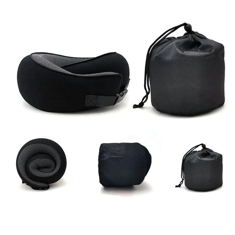 Ergonomic Travel Neck Pillow: Premium Memory Foam for Ultimate Comfort and Support