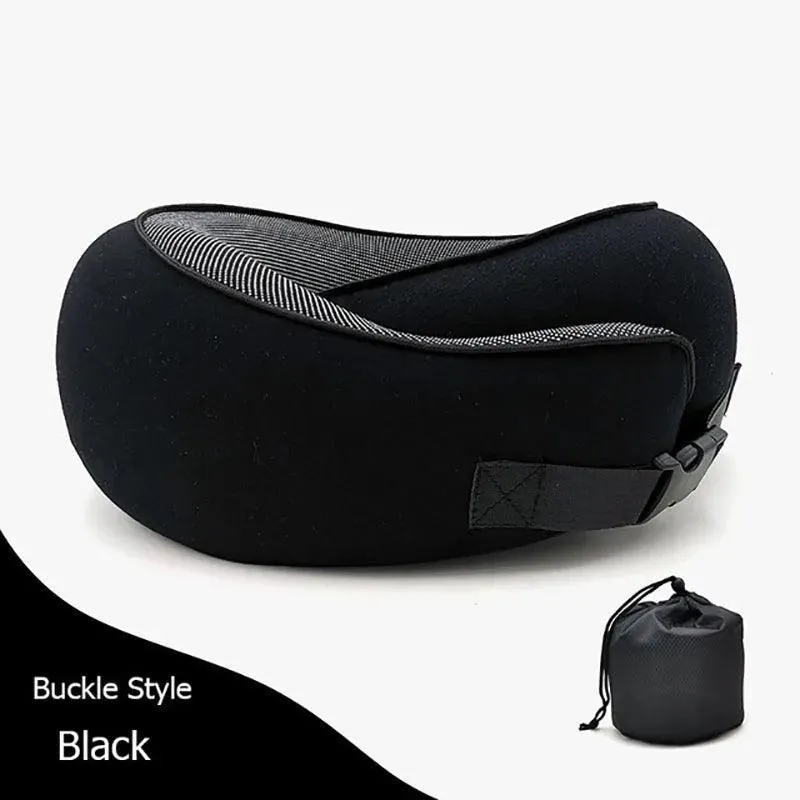 Ergonomic Travel Neck Pillow: Premium Memory Foam for Ultimate Comfort and Support