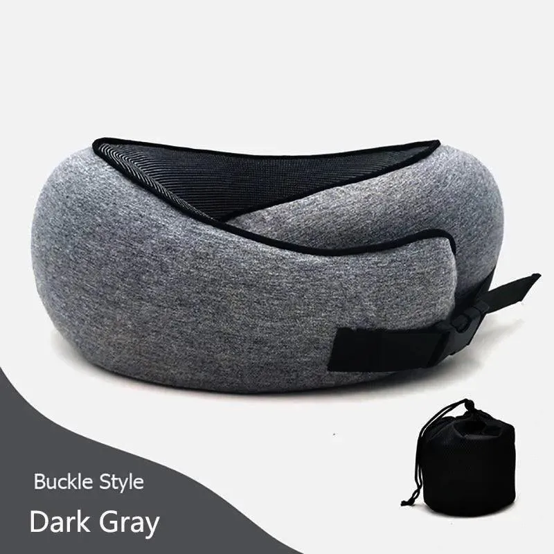 Ergonomic Travel Neck Pillow: Premium Memory Foam for Ultimate Comfort and Support