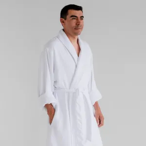 Essential Terry Cloth Spa Robe - White