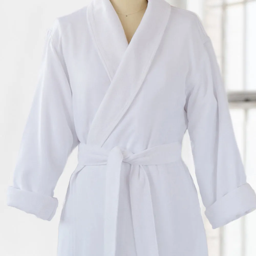 Essential Terry Cloth Spa Robe - White