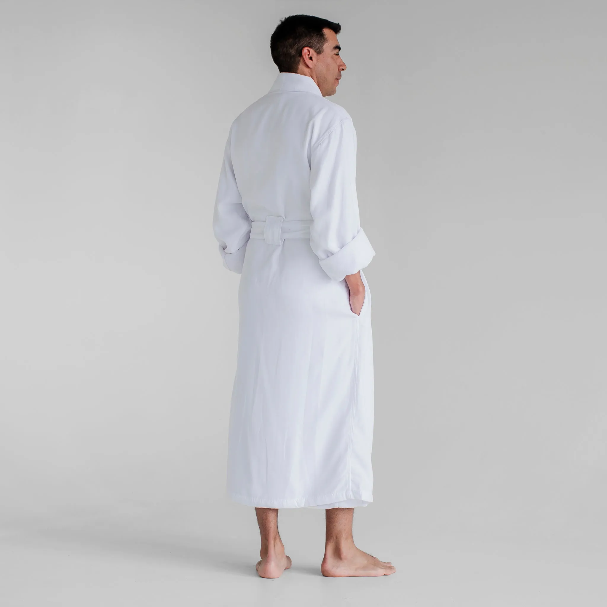 Essential Terry Cloth Spa Robe - White