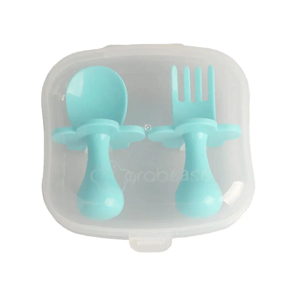 Grabease Ergonomic Utensils with Travel Case