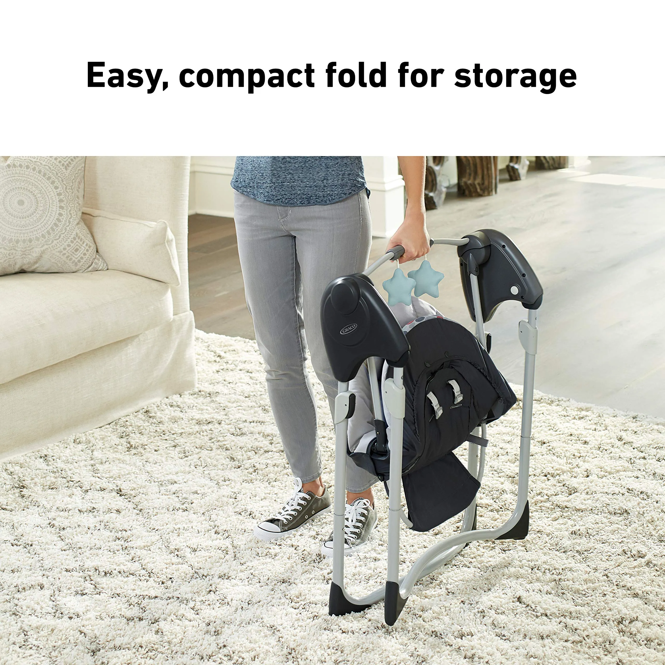 Graco Slim Spaces Compact Baby Swing