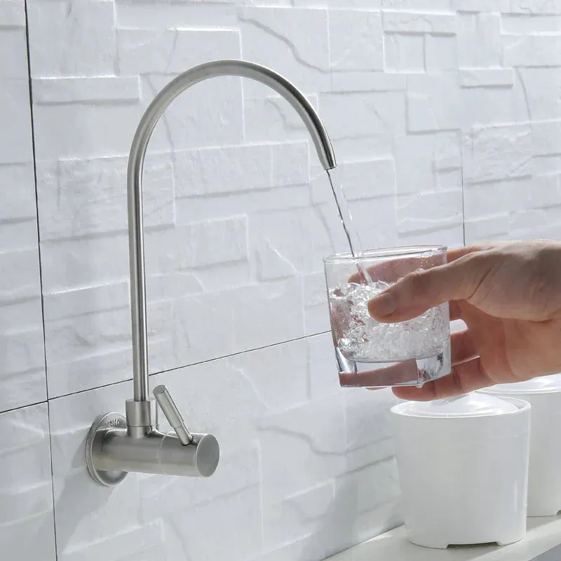 Irvin - Stainless Steel Curved Single Lever Cold Water Drinking Tap