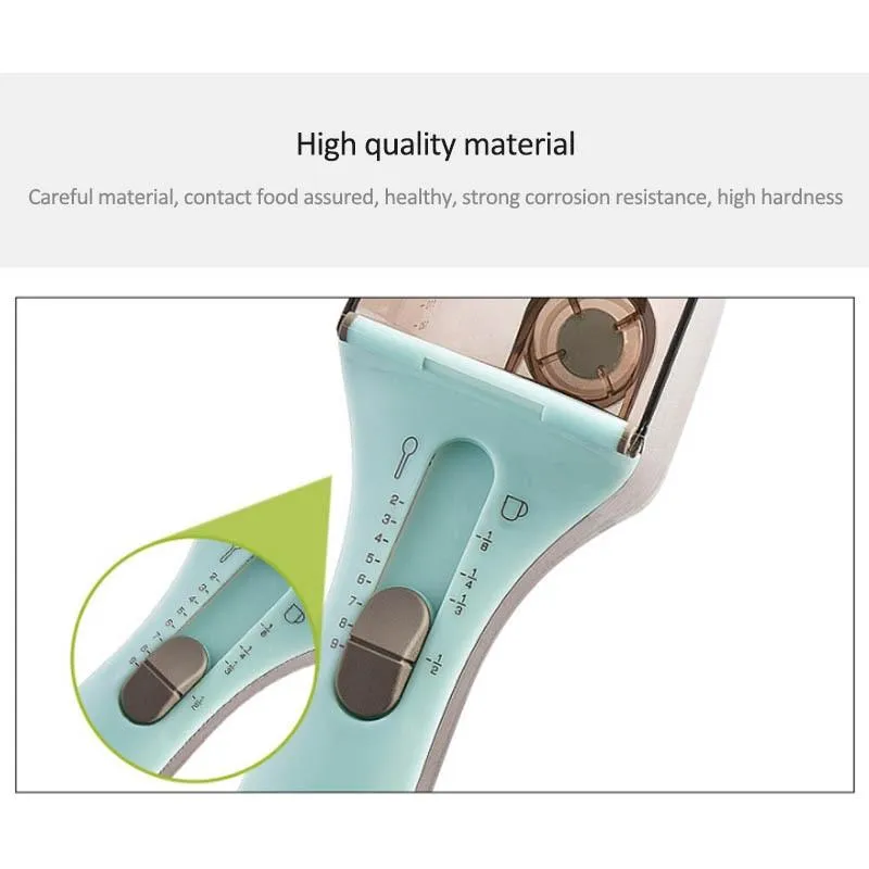 Kitchen Portable Baking Adjustable Measuring Scoop Spoon Set