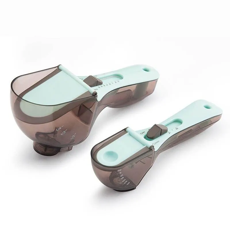 Kitchen Portable Baking Adjustable Measuring Scoop Spoon Set