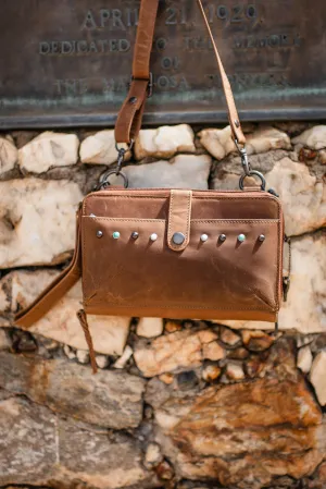 Lady Conceal Millie Leather Crossbody Organizer