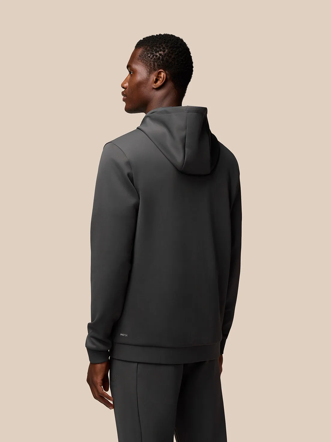 Lightweight Flex Zip-Through Hoodie - Grey