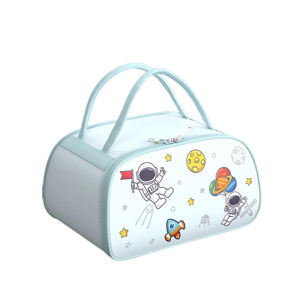 Little Surprise Box Kids TiffinLunchBox With InsulatedLunchBox Cover, Light Blue