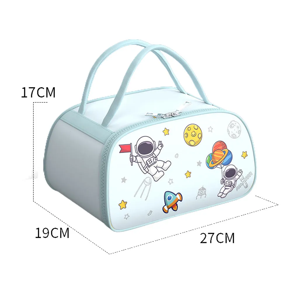 Little Surprise Box Kids TiffinLunchBox With InsulatedLunchBox Cover, Light Blue