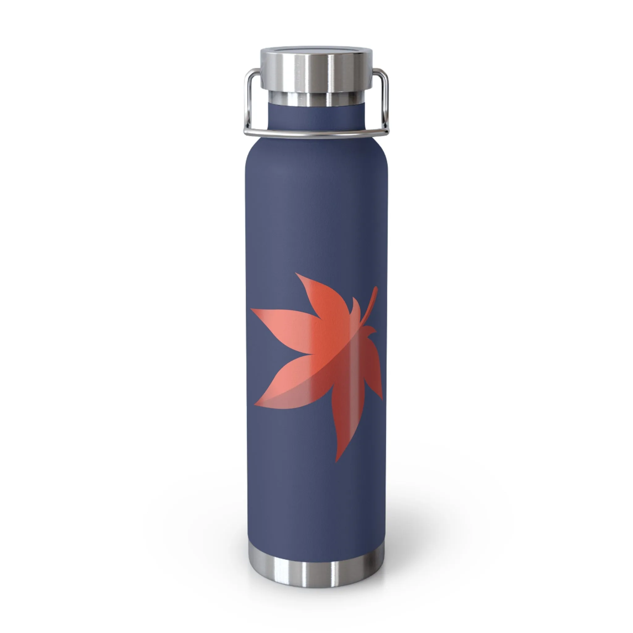 Maplestory Maple Leaf Theme Copper Vacuum Insulated Bottle, 22oz gaming gamer video game water bottle vacuum merchandise gift