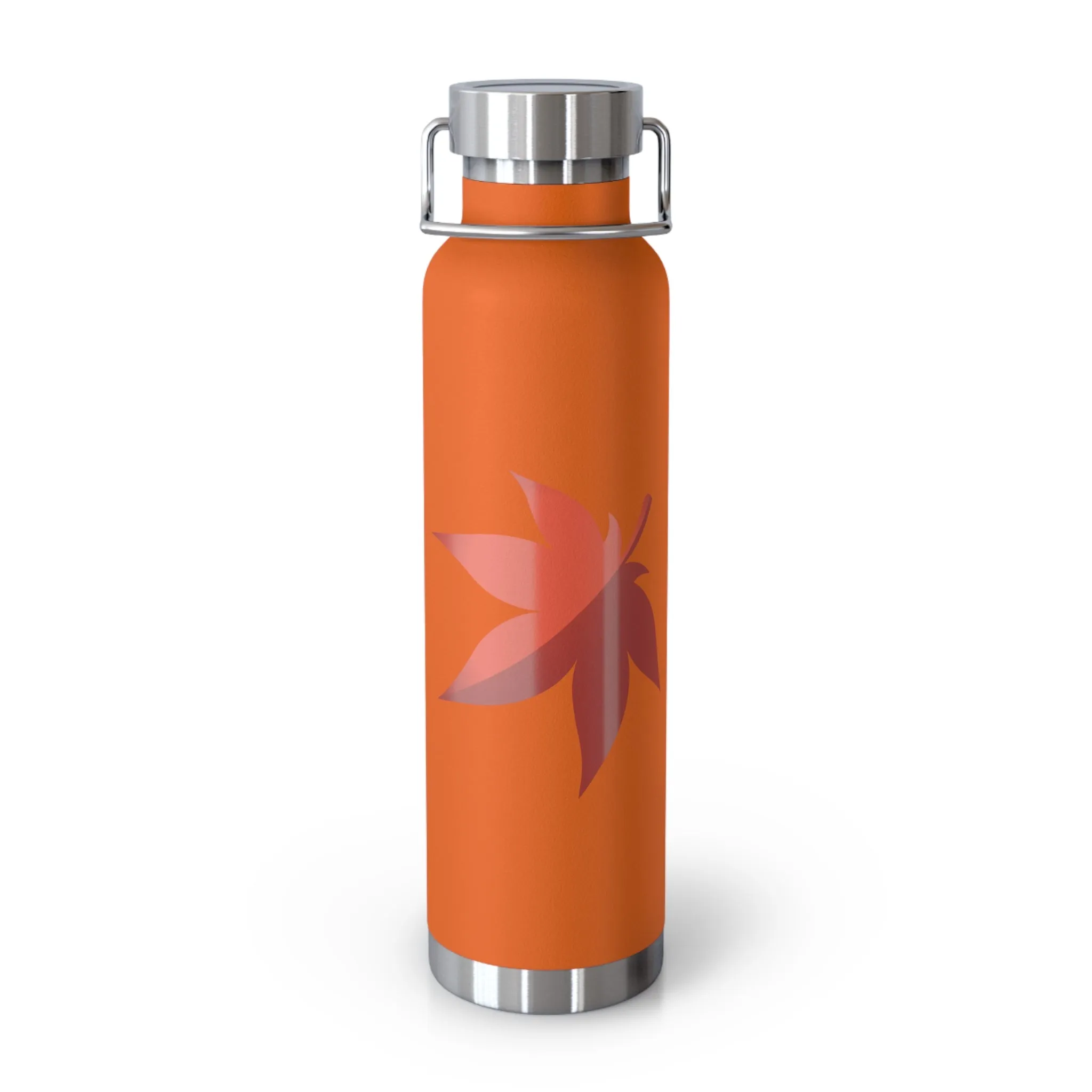 Maplestory Maple Leaf Theme Copper Vacuum Insulated Bottle, 22oz gaming gamer video game water bottle vacuum merchandise gift