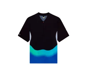Men's Hot Weather Zip Top | Black/Blue
