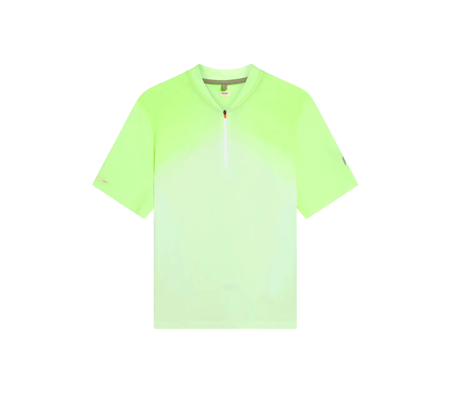 Men's Hot Weather Zip Top | Fluro Yellow