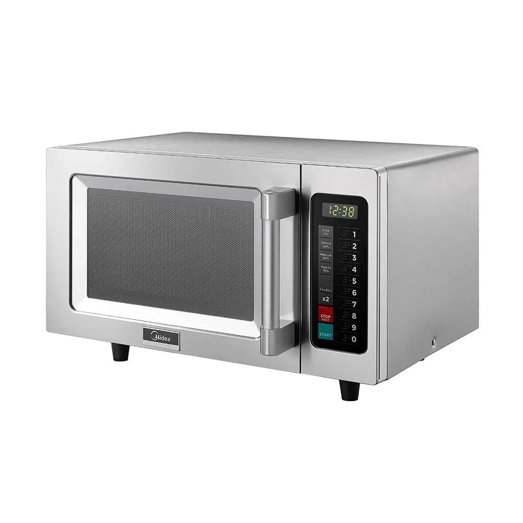 Midea 1025F1A 20-1/8"  Commercial Microwave Oven with Touch Control Pad, Stainless Steel, 120v/1ph, 1000W, 0.9 cu. ft.