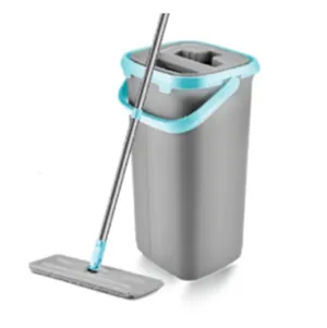 Neat-Living Hands Free Mop & Bucket Set, Gray