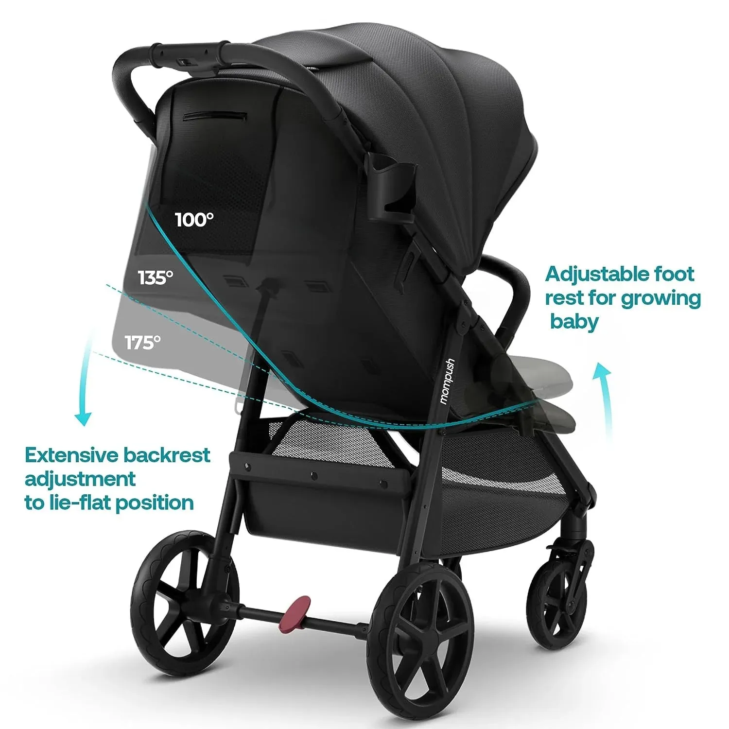 Nova Compact Lightweight Stroller - Black