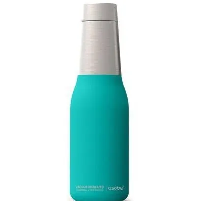 [OPEN BOX] ASOBU Oasis Vacuum Insulated Double Walled Water Bottle Turquoise  600 ml