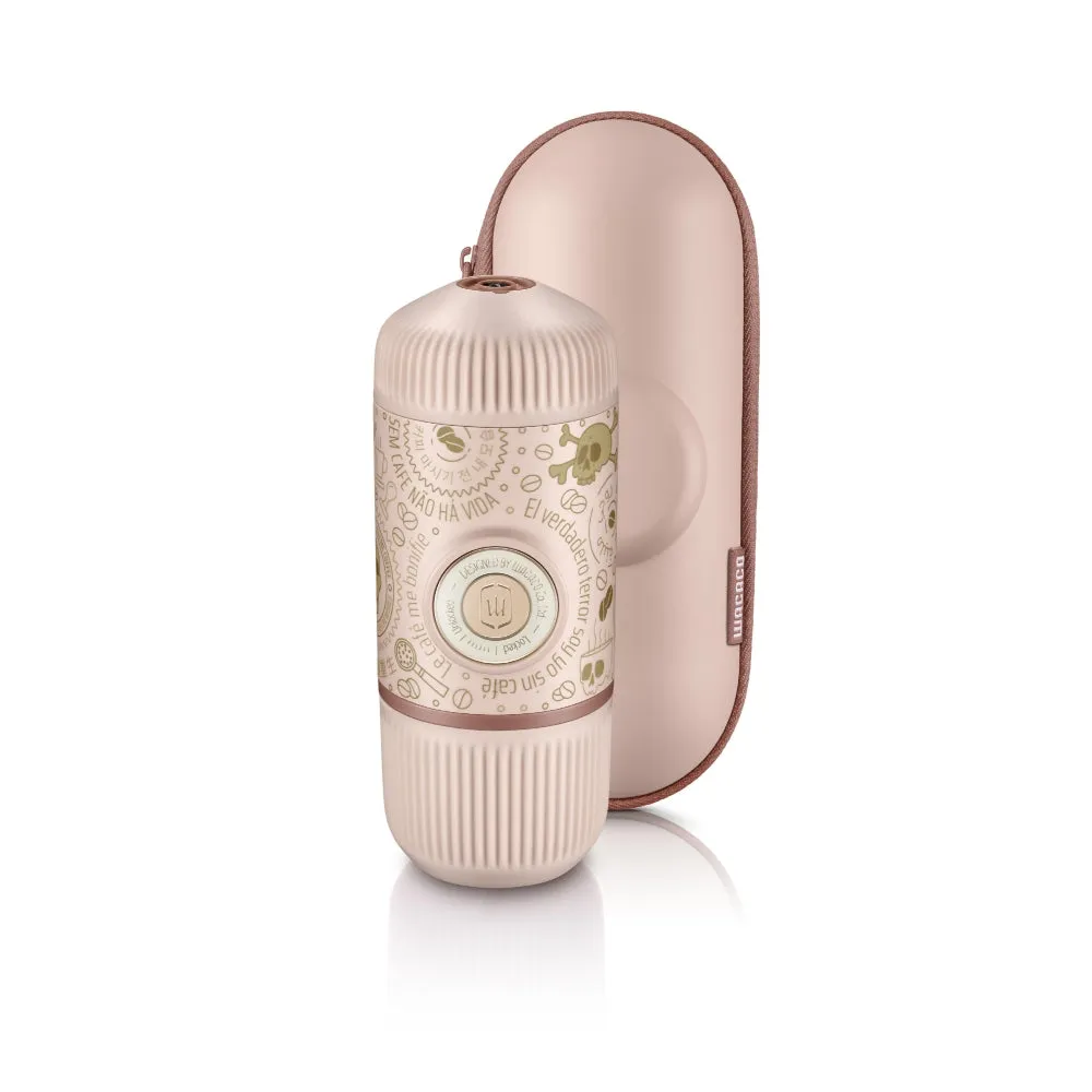 [OPEN BOX] WACACO Nanopresso Dark Souls - Portable Espresso Maker with Protective Case (Manually Powered) - Pink
