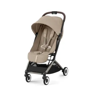 ORFEO Lightweight Stroller - Taupe Frame with Almond Beige Seat