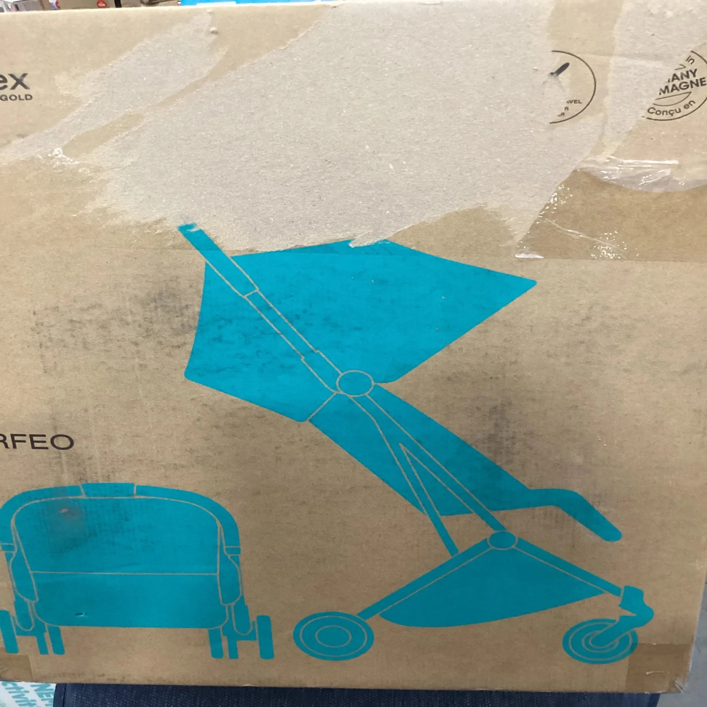 ORFEO Lightweight Stroller - Taupe Frame with Almond Beige Seat