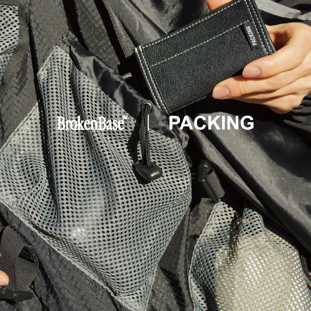 PACKING × Broken Base LEATHER COMPACT WALLET