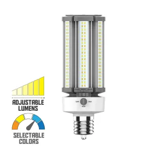 Post Top LED Lamp, 36W|45W|54W, 7850 Lumens, Selectable CCT, EX39 Mogul Base, 120-277V